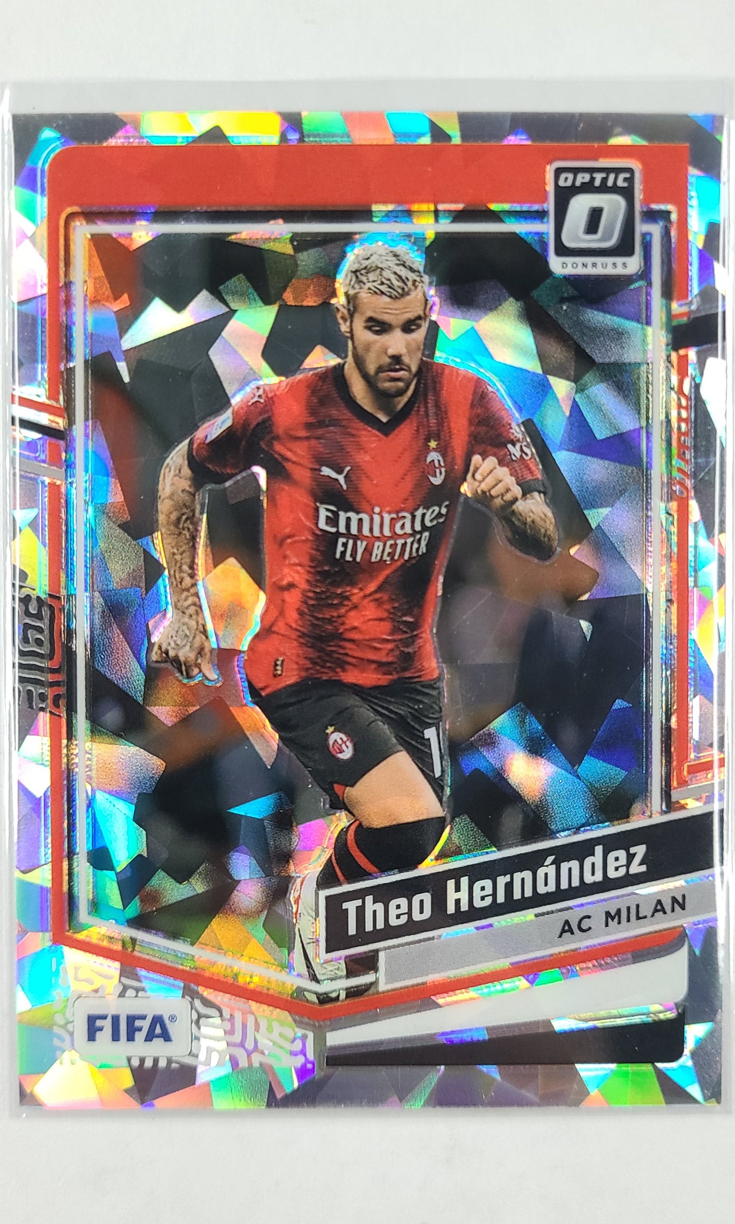 23 Panini Donruss Soccer (Optic) - #132 Theo Hernandez (Ice)