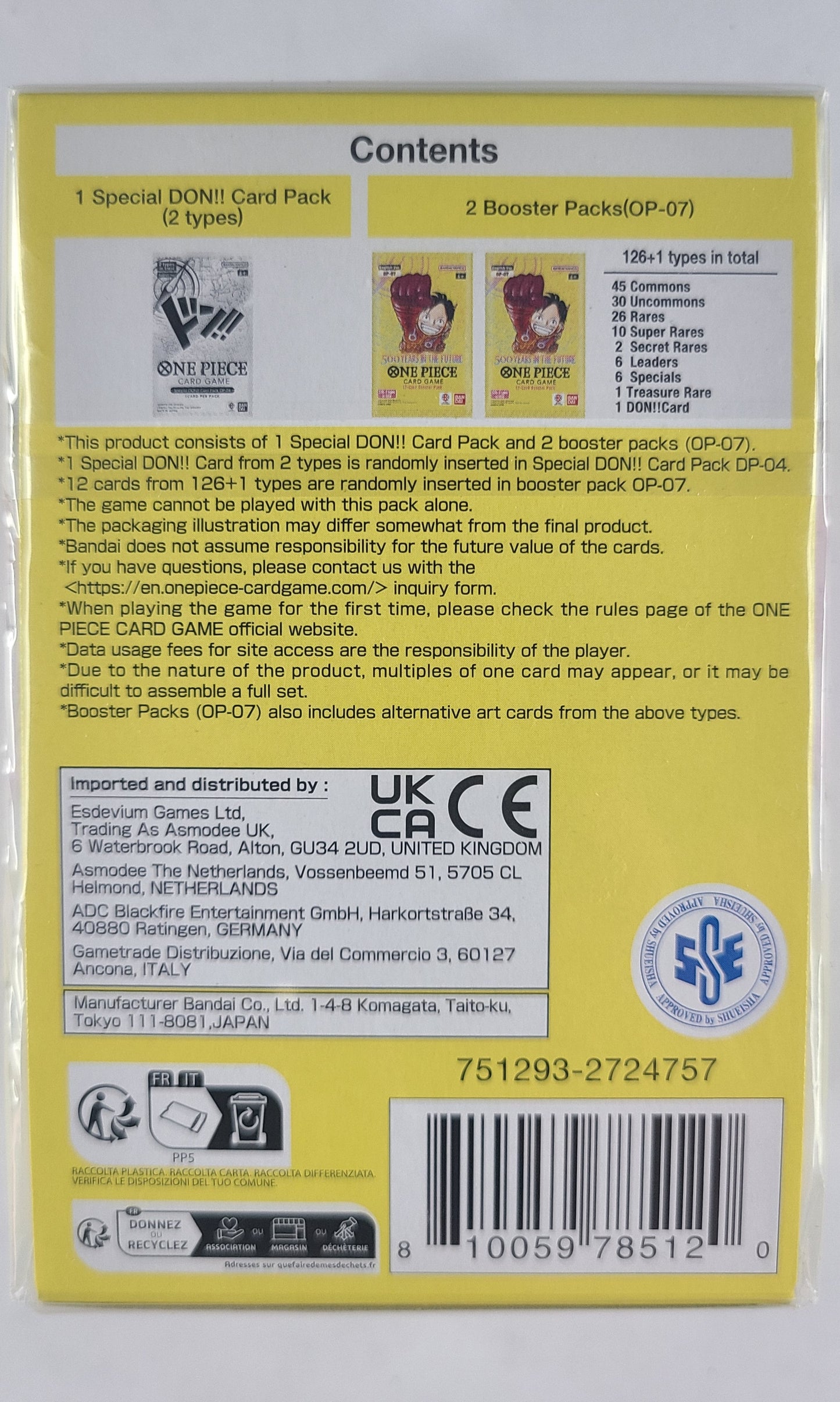 One Piece - #07 500 Years In The Future Double Pack Set Volume 4