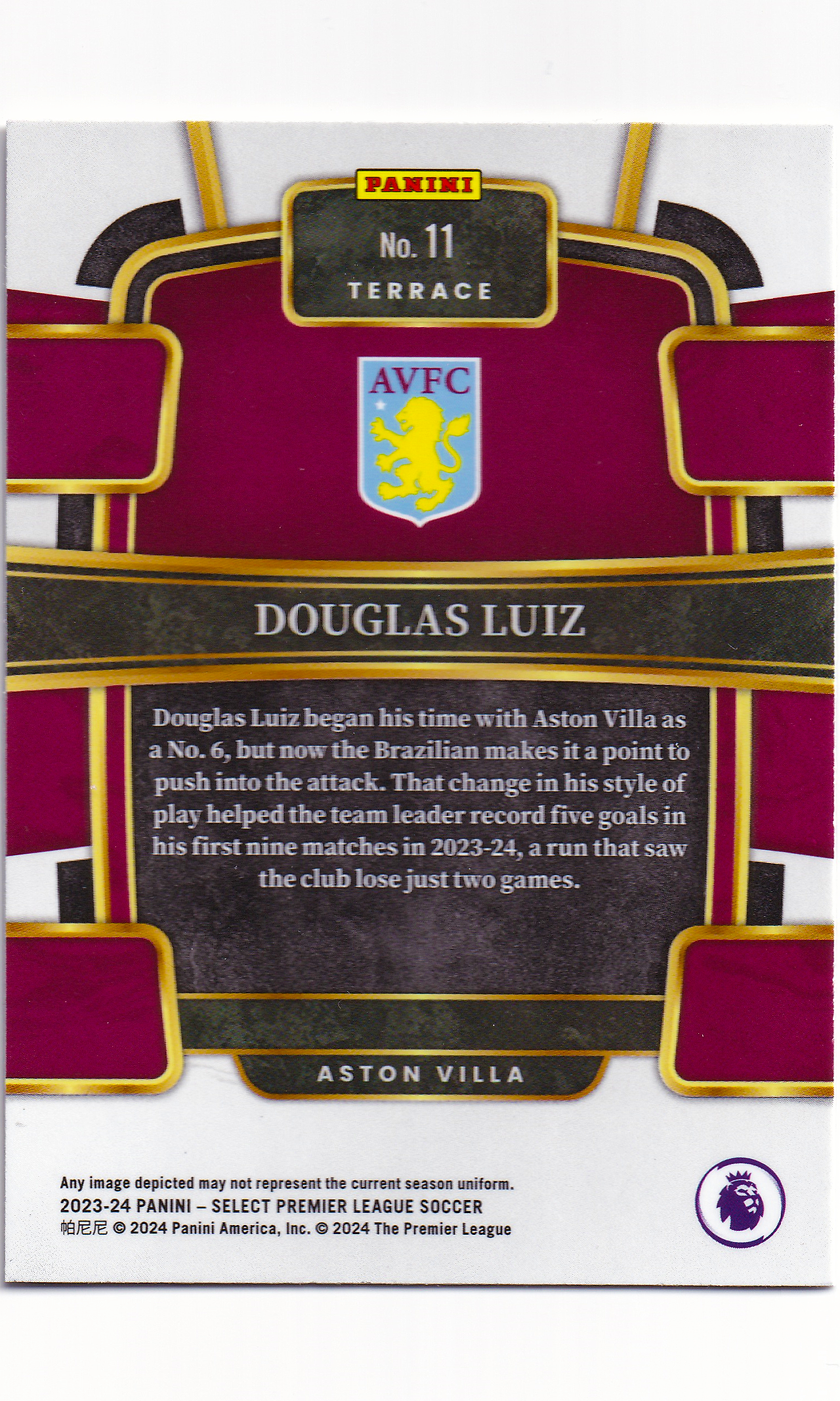 23 Panini Select Soccer - #11 Douglas Luiz