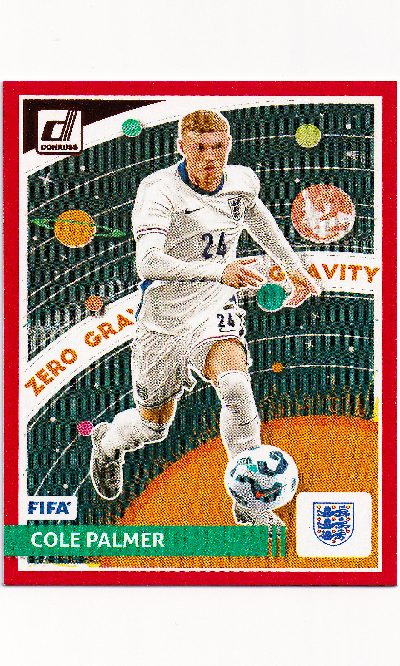 24 Panini Donruss Soccer - #16 Cole Palmer (Red - Zero Gravity)