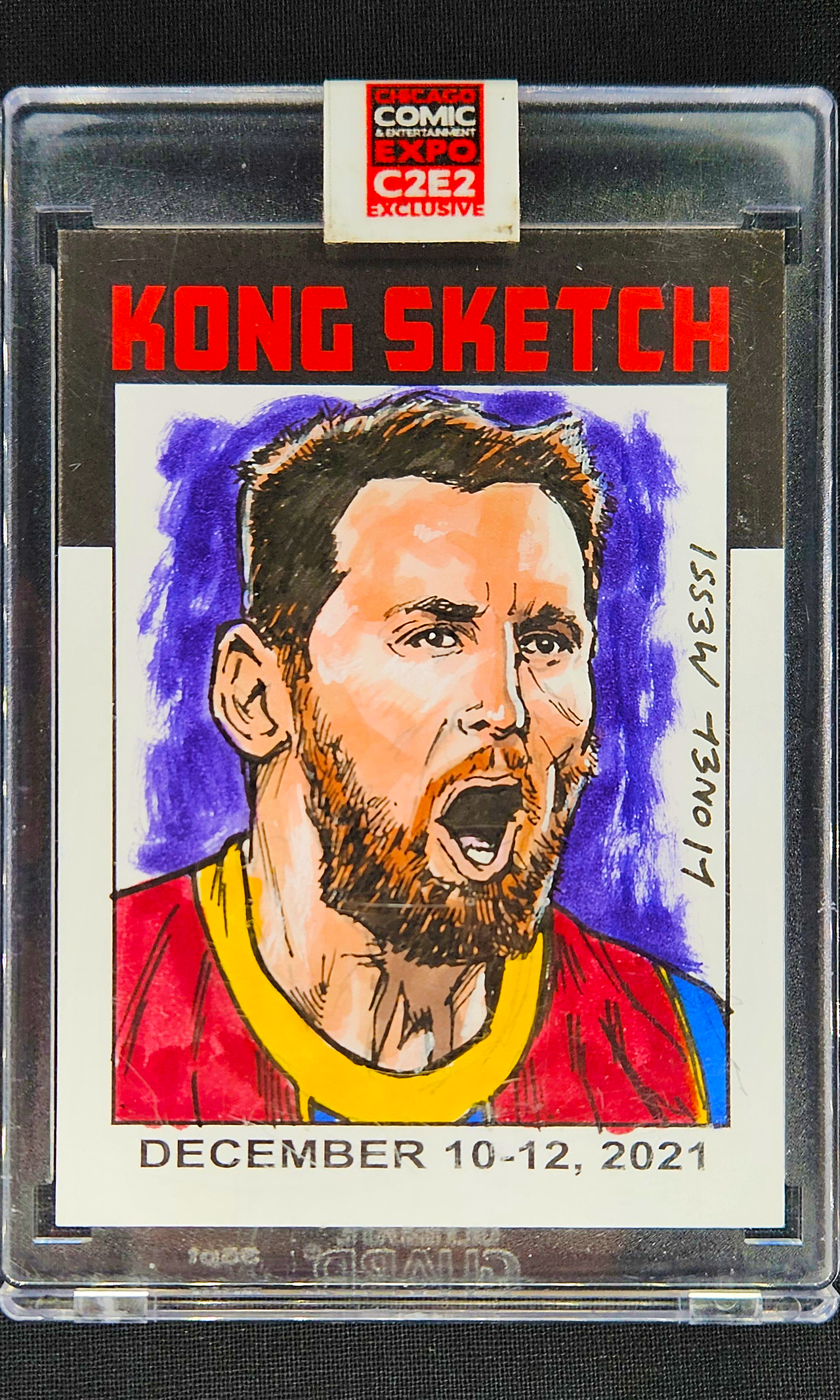 22 C2E2 Exclusive - Limited Edition 1/1 Lionel Messi Sketch Trading Card