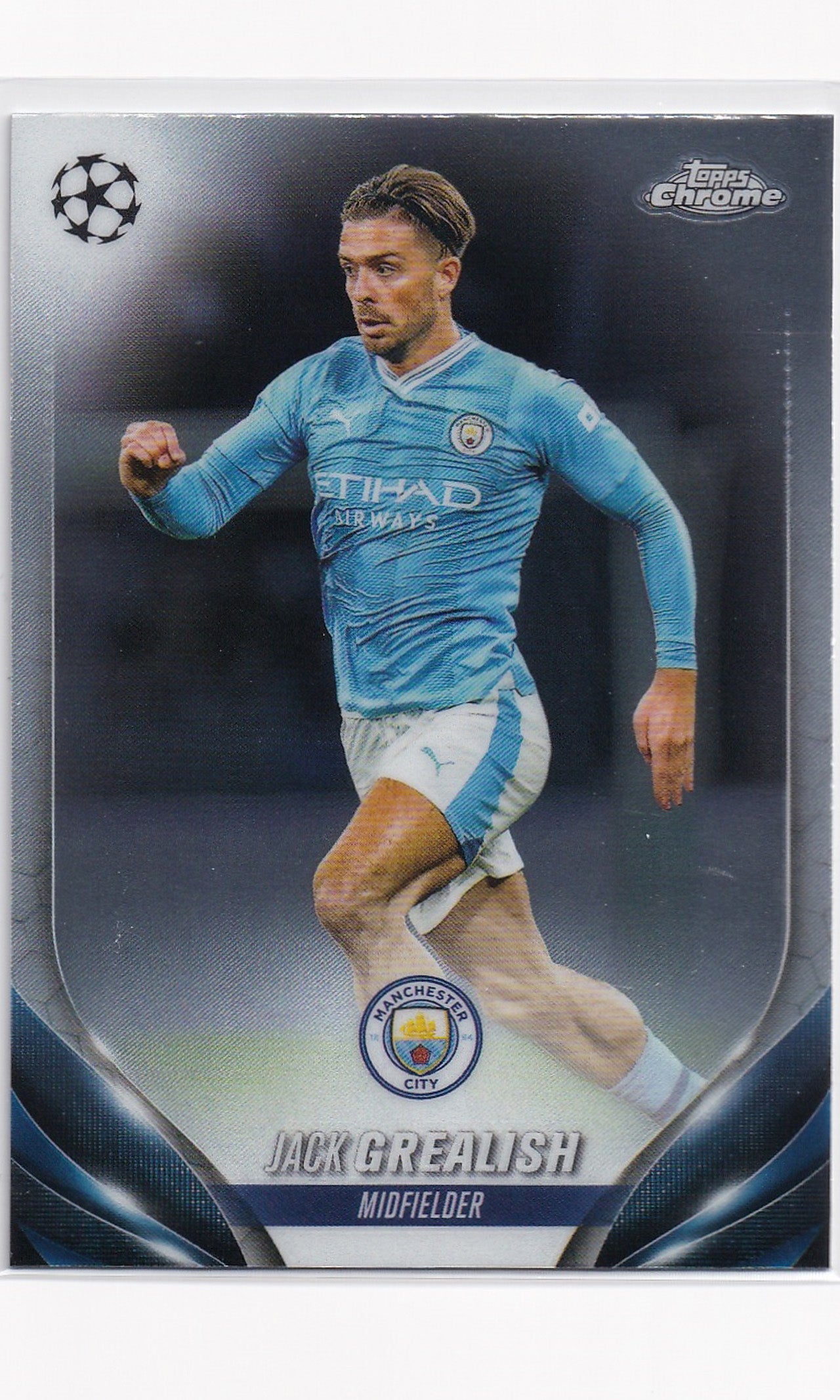 23 Topps Chrome Soccer - #124 Jack Grealish