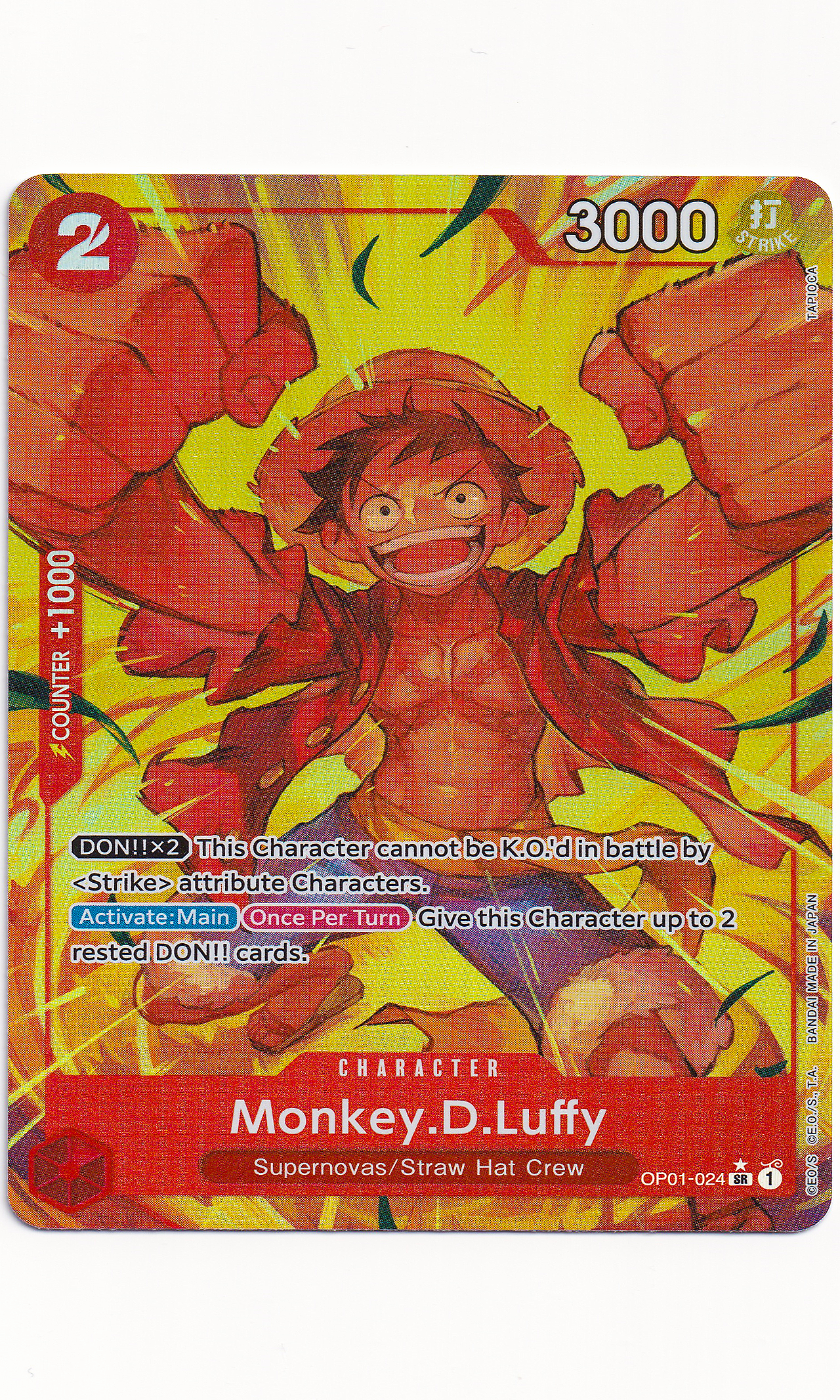 One Piece - #01-024 Monkey.D.Luffy (Alternate Art)