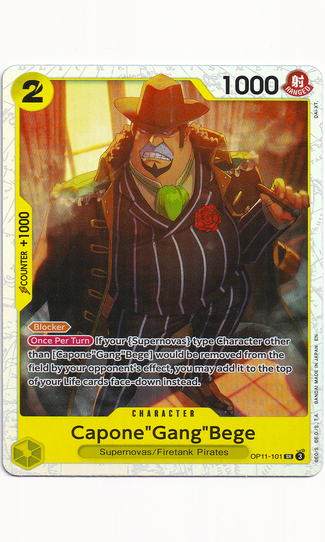 One Piece - #11-101 Capone"Gang"Bege (Super Rare)