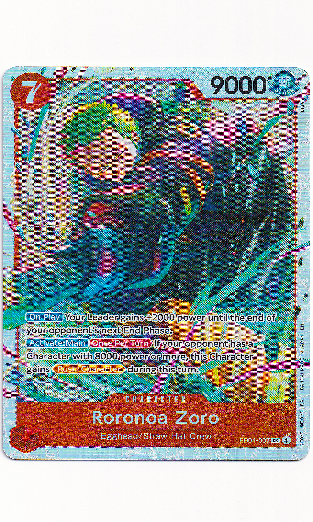One Piece - #EB04-007 Roronoa Zoro (Super Rare