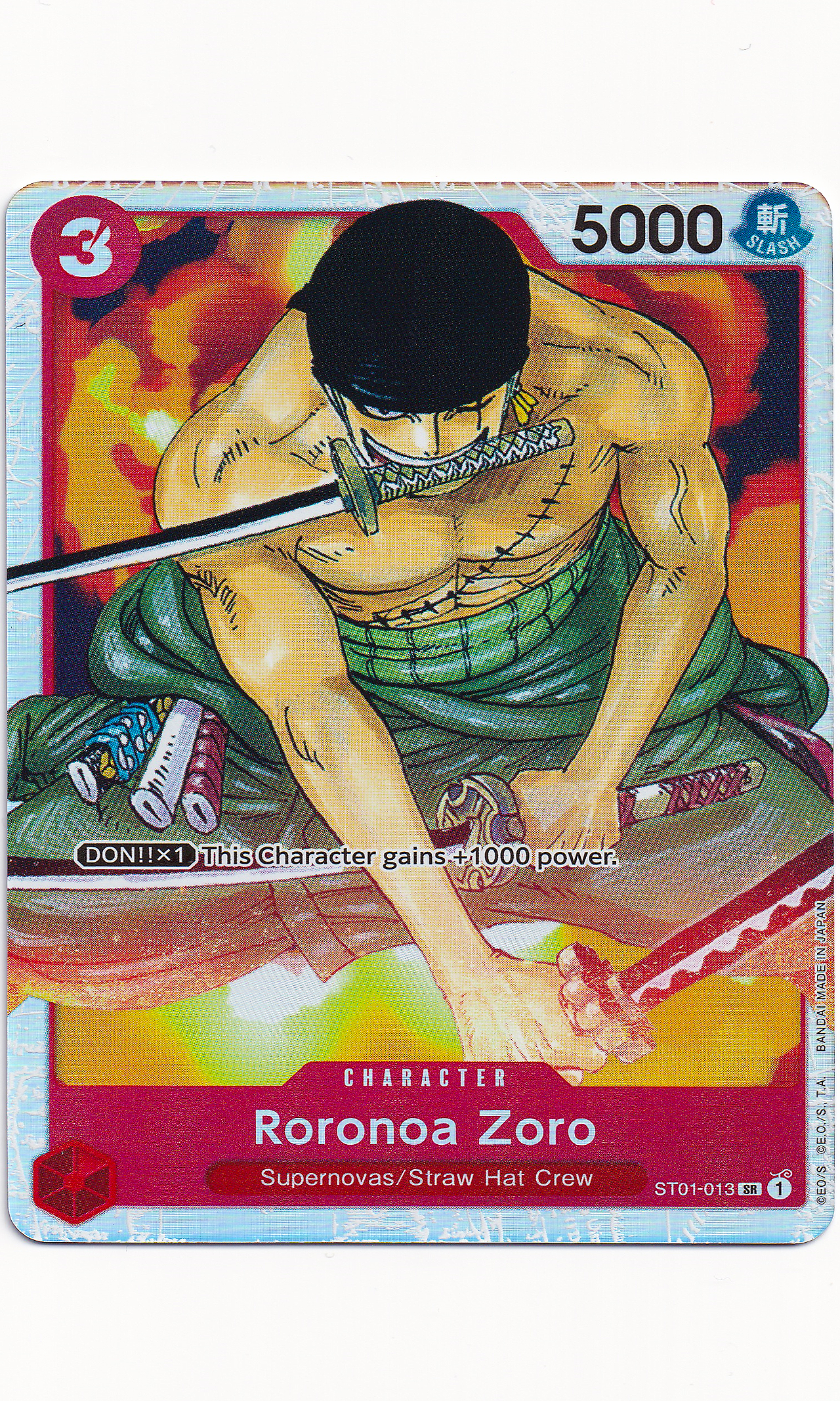 One Piece - #ST01-013 Roronoa Zoro (Super Rare)