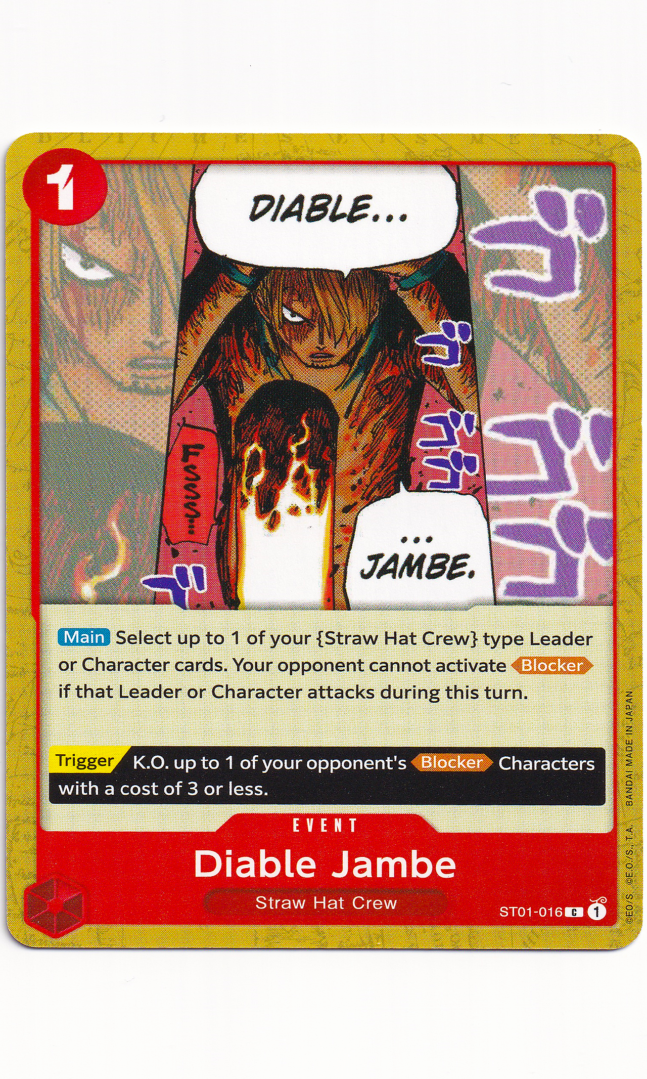 One Piece - #ST01-016 Diable Jambe