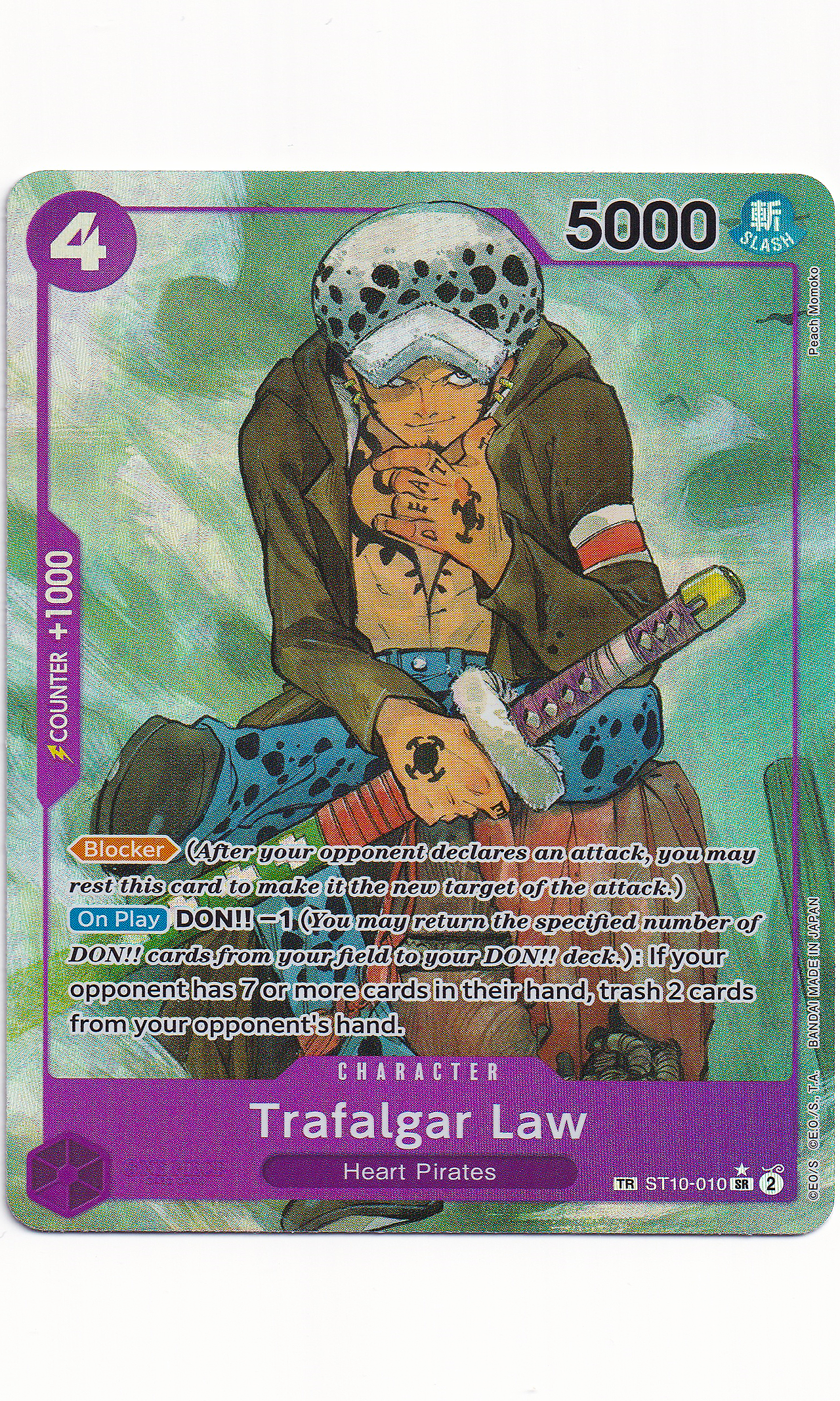 One Piece - #ST10-010 Trafalgar Law (Treasure Rare)