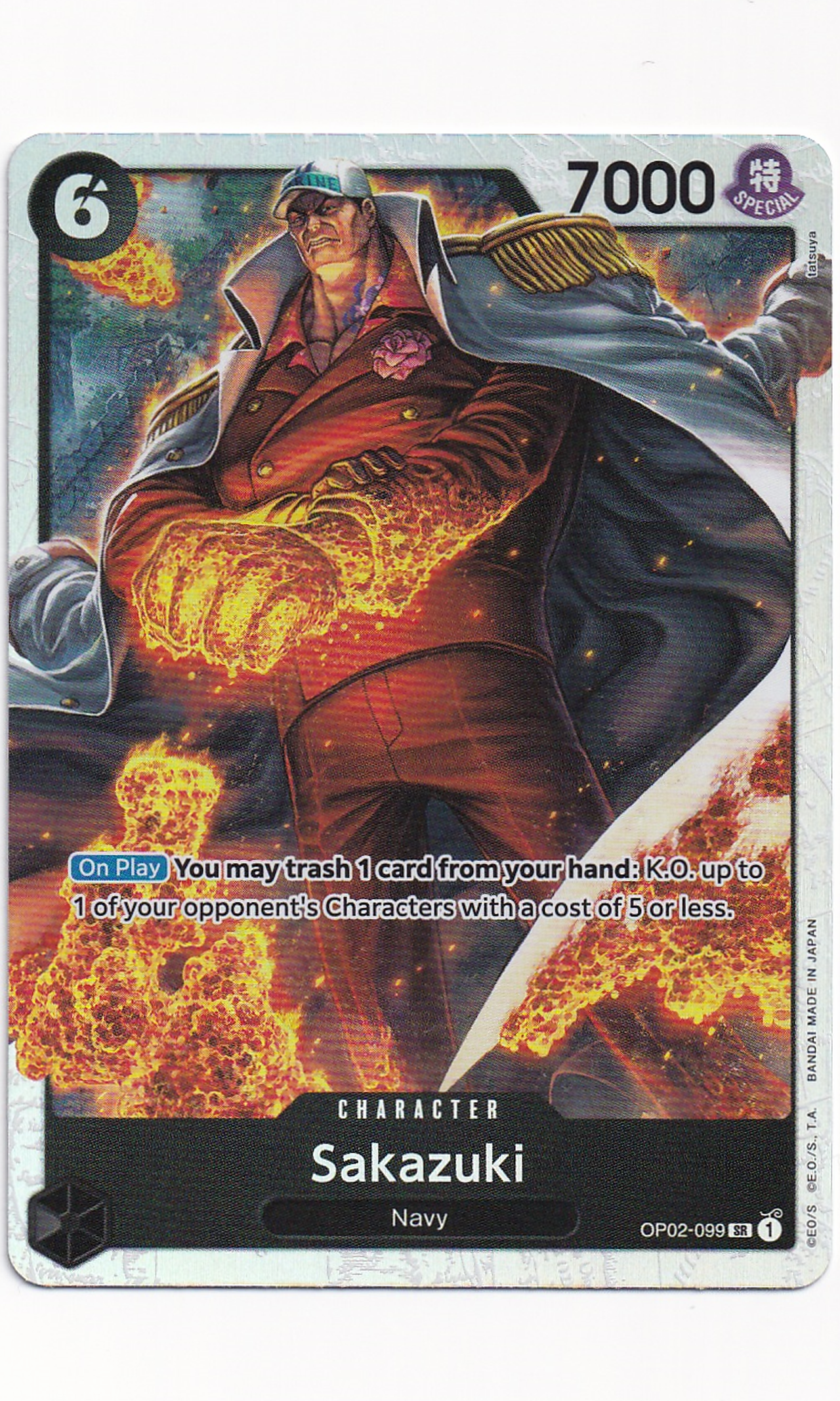 One Piece - #02-099 Sakazuki (Super Rare - Reprint)