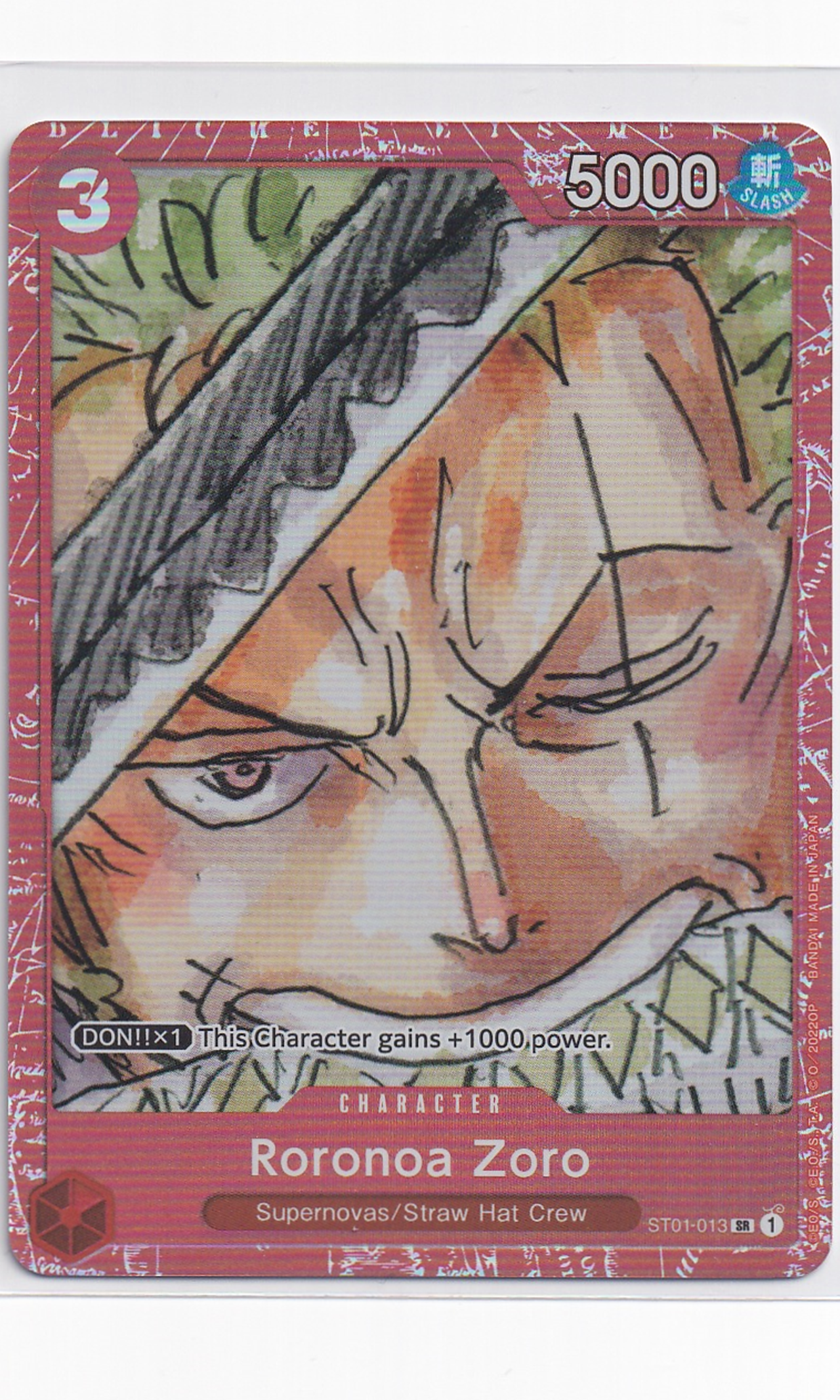 One Piece - #ST01-013 Roronoa Zoro (Premium Card Collection)