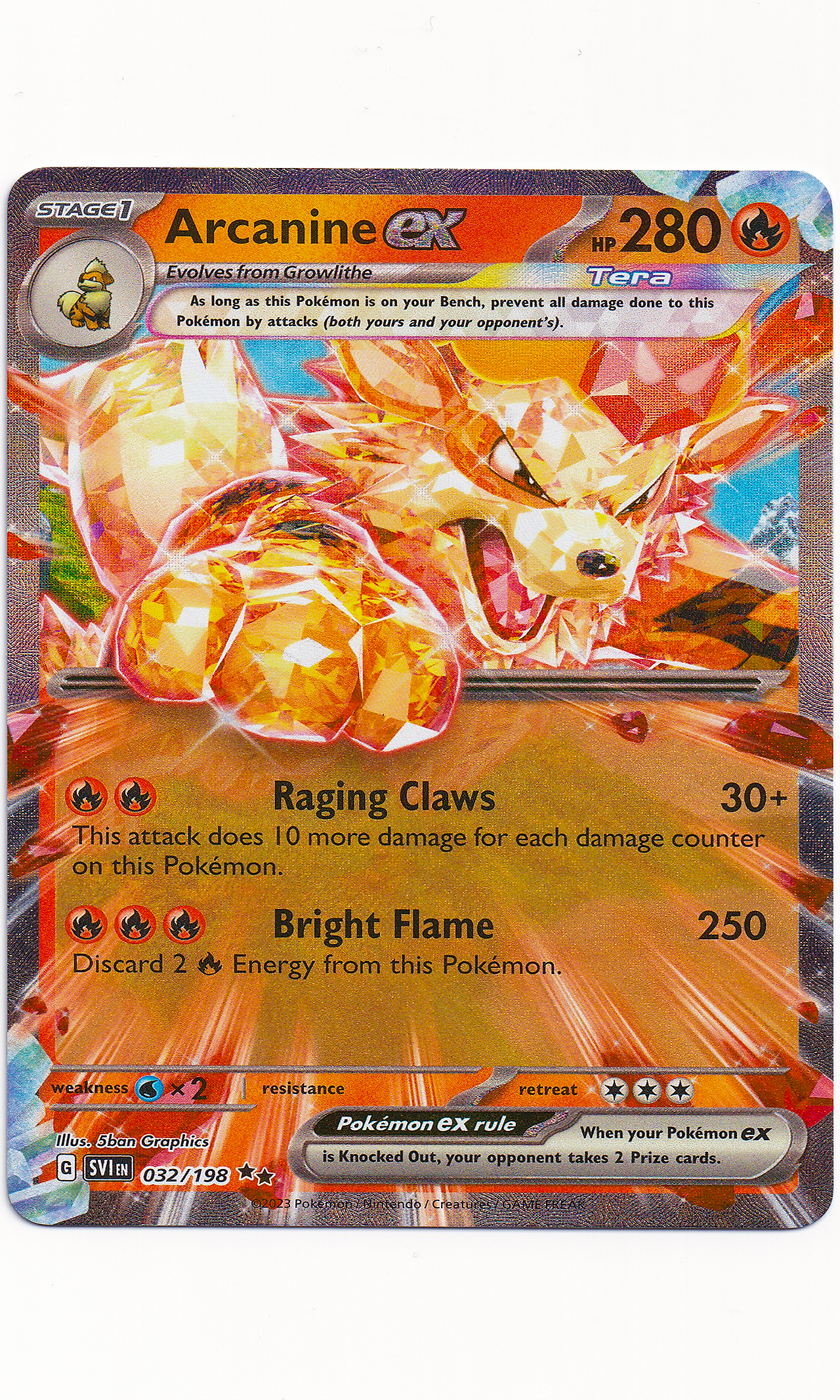 Pokemon - #032 Arcanine EX