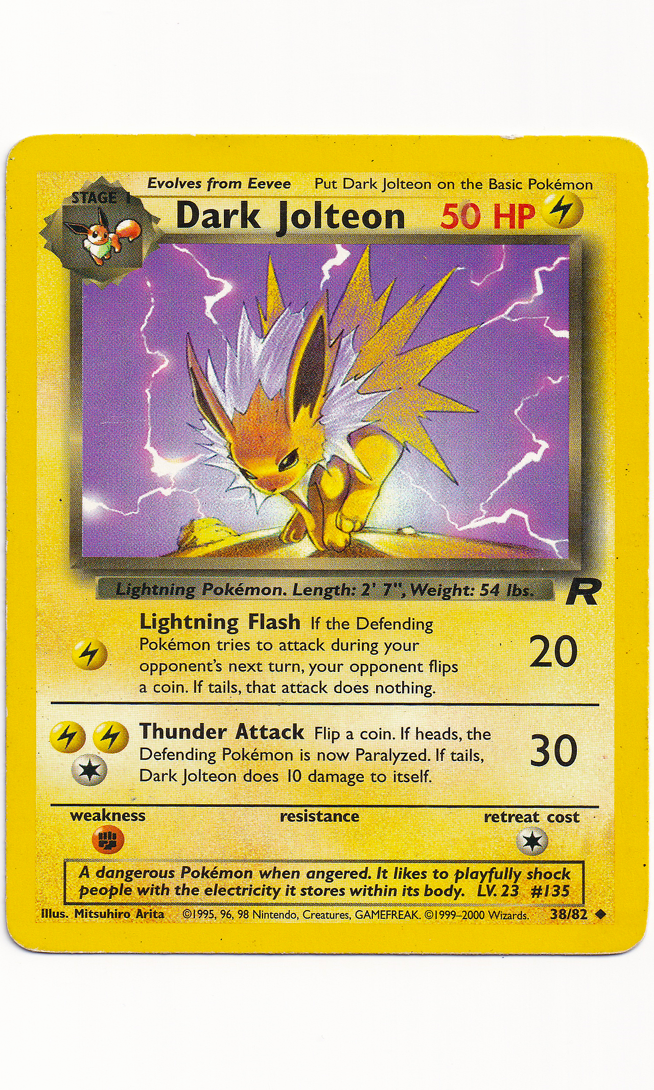 Pokemon - #38 Dark Jolteon (Team Rocket)