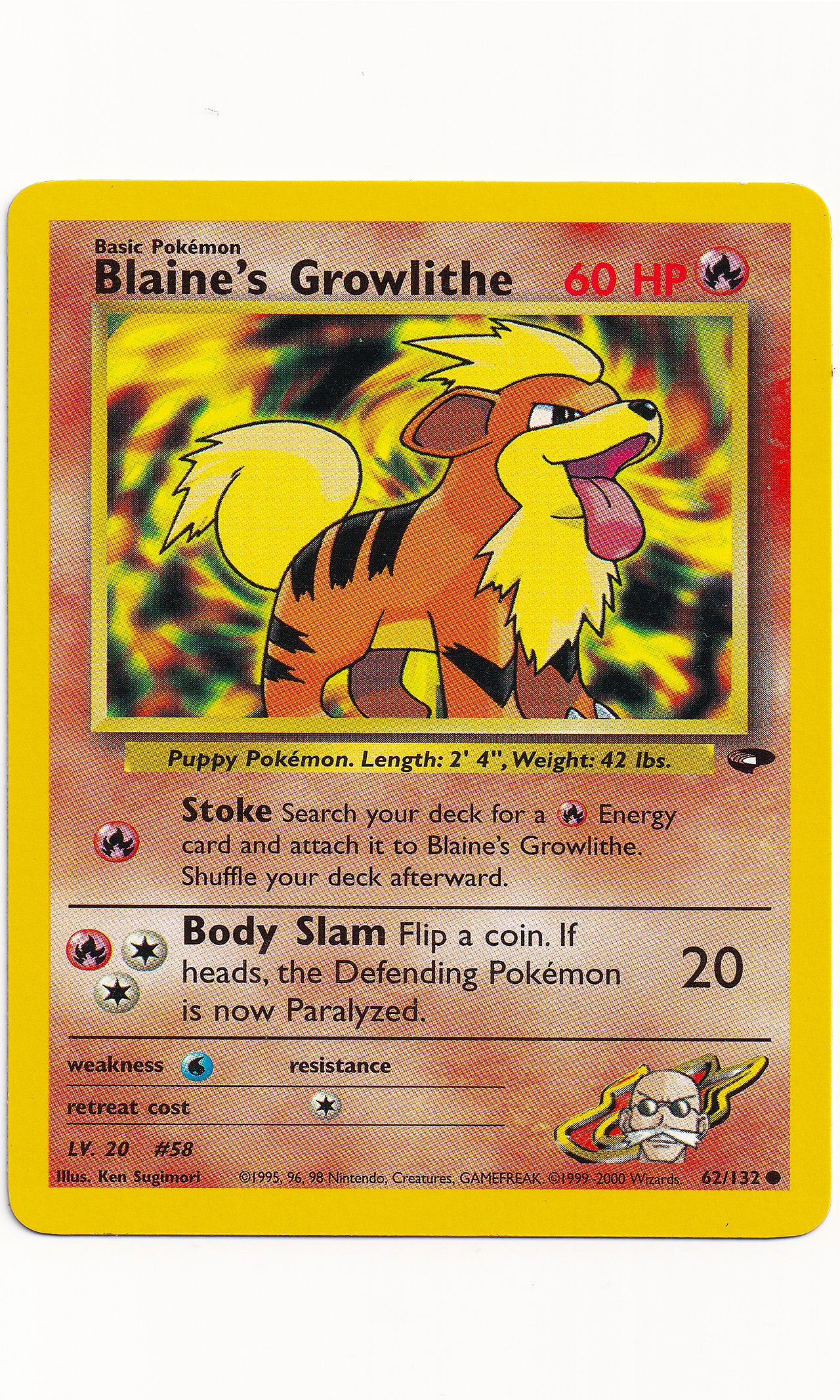 Pokemon - #62 Blaine's Growlithe