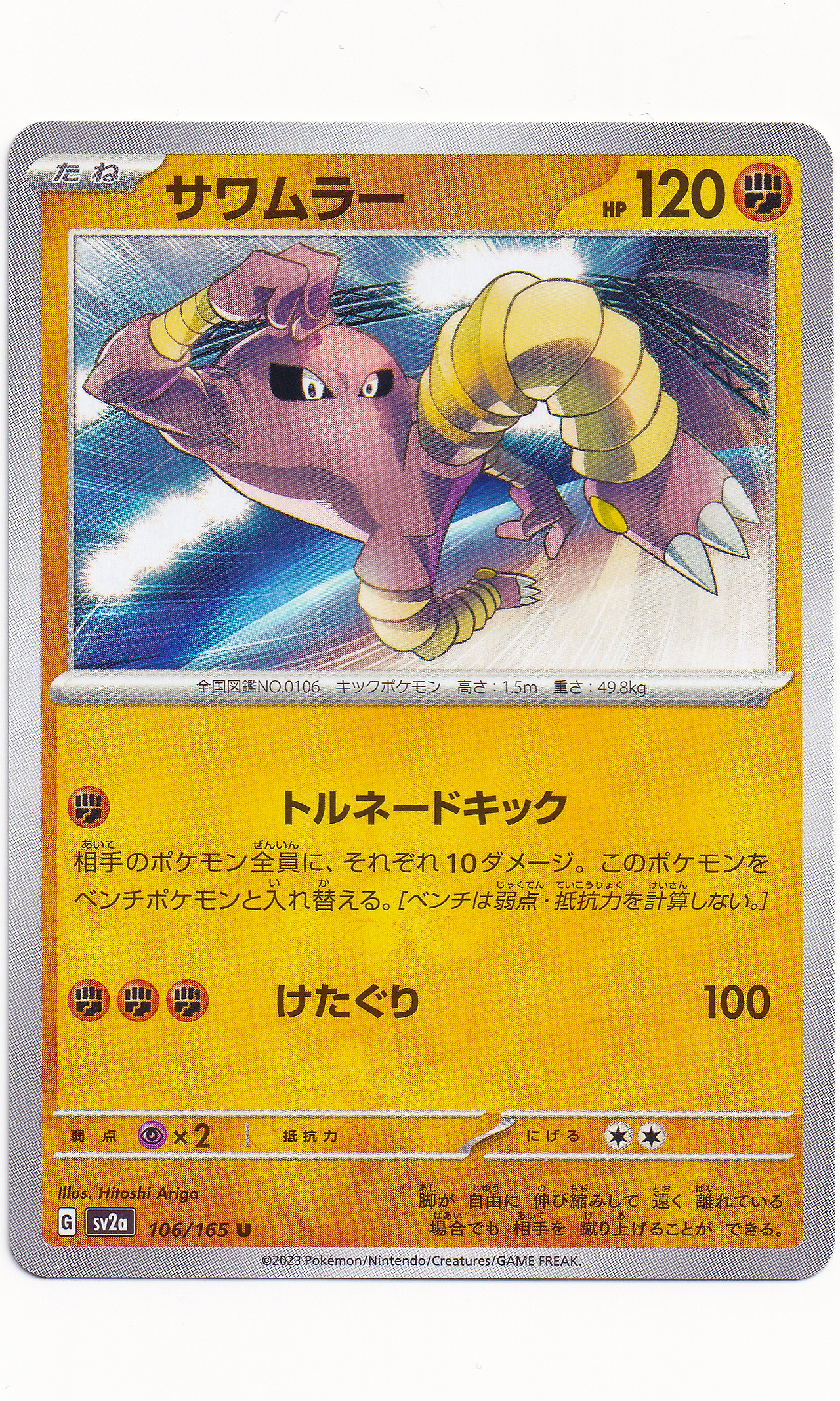 Pokemon (Japanese) - #106 Hitmonlee