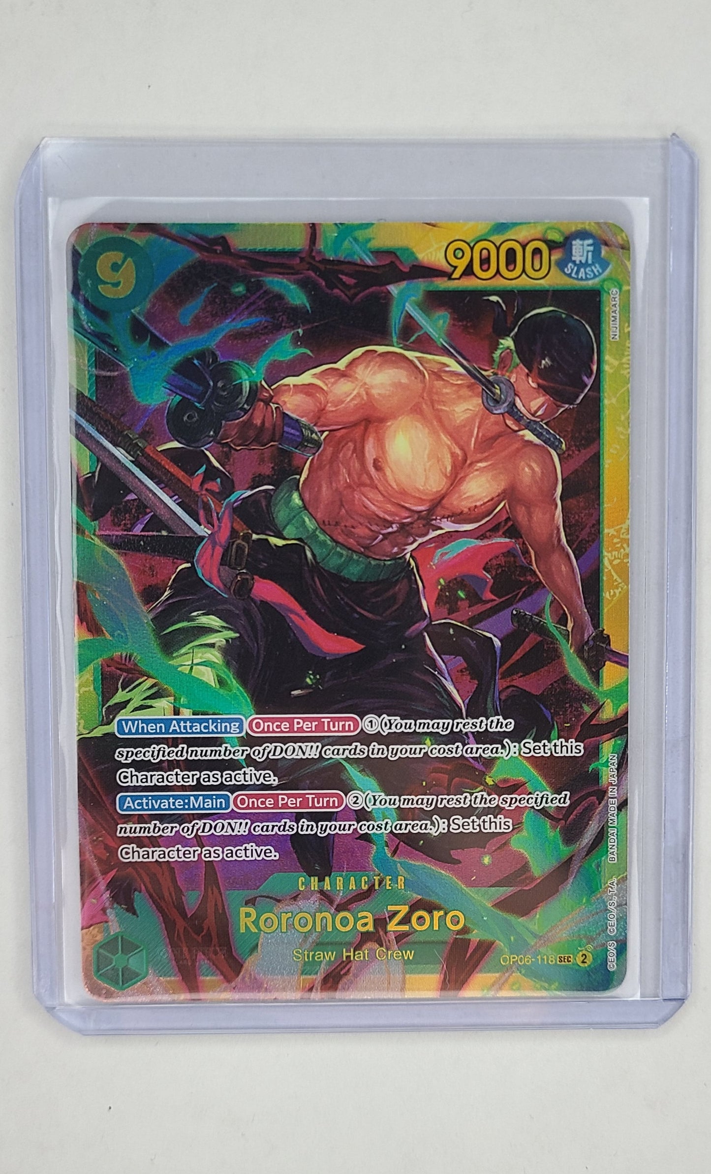 One Piece - #06-118 Roronoa Zoro