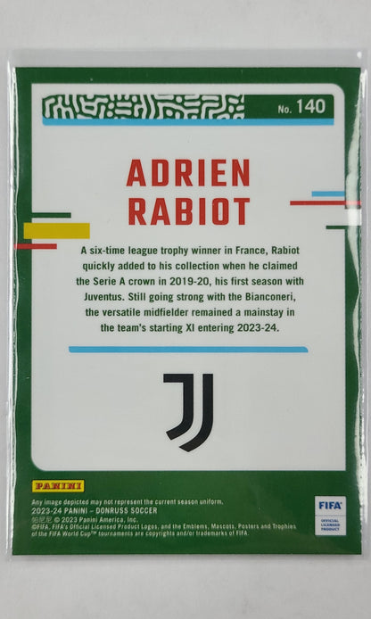 23 Panini Donruss Soccer (Optic) - #140 Adrien Rabiot