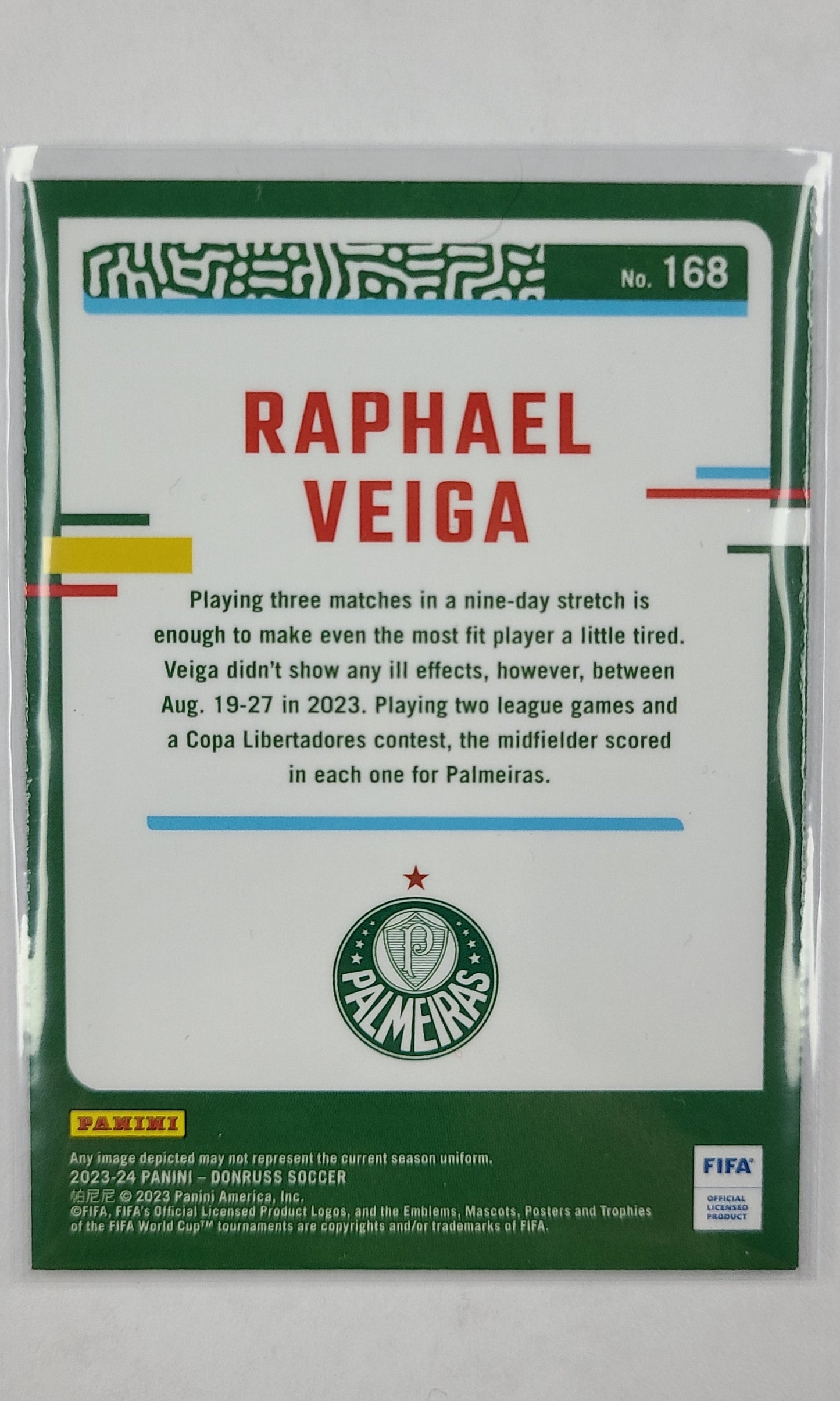 23 Panini Donruss Soccer (Optic) - #168 Raphael Veiga