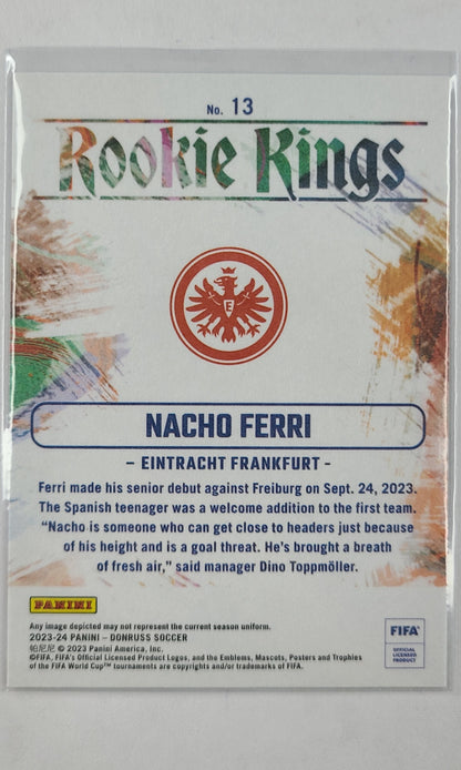 23 Panini Donruss Soccer (Rookie Kings) - #13 Nacho Ferri