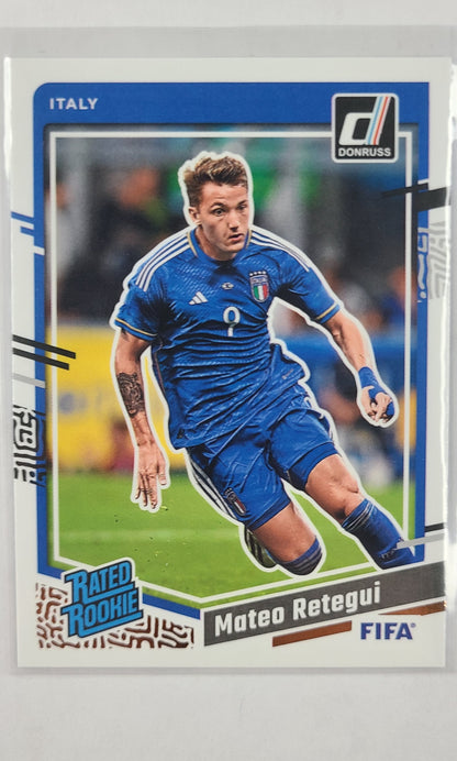 23 Panini Donruss Soccer (Rated Rookie) - #187 Mateo Retegui