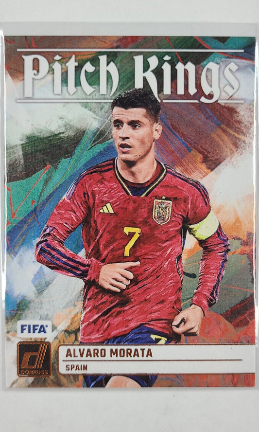 23 Panini Donruss Soccer (Pitch Kings) - #13 Alvaro Morata