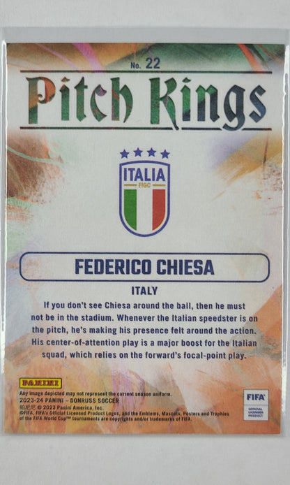 23 Panini Donruss Soccer (Pitch Kings) - #22 Federico Chiesa