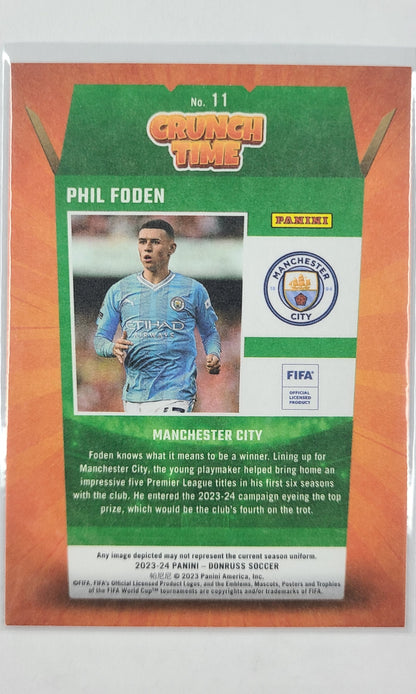 23 Panini Donruss Soccer (Crunch Time) - #11 Phil Foden