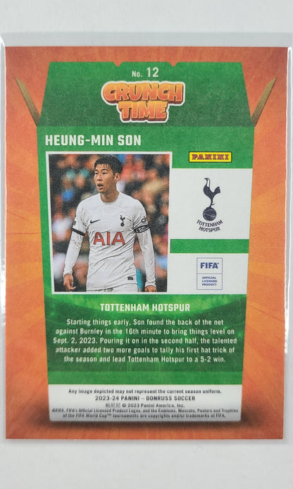 23 Panini Donruss Soccer (Crunch Time) - #12 Heung-Min Son