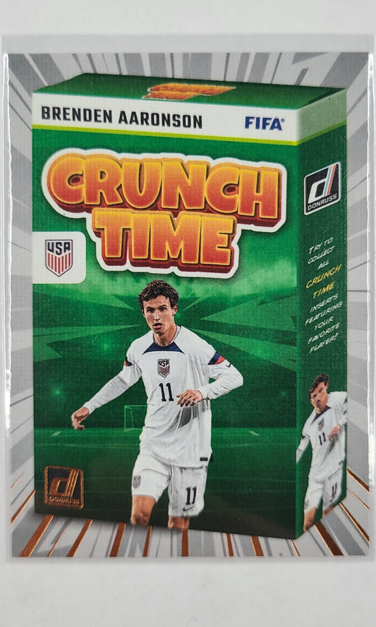 23 Panini Donruss Soccer (Crunch Time) - #21 Brenden Aaronson