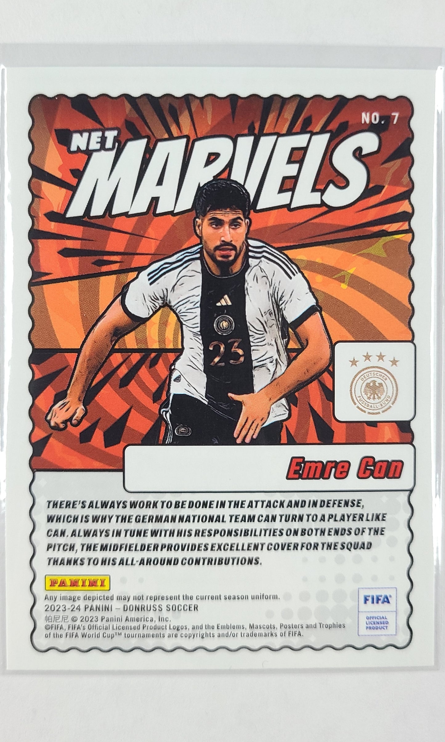 23 Panini Donruss Soccer (Net Marvels) - #27 Emre Can