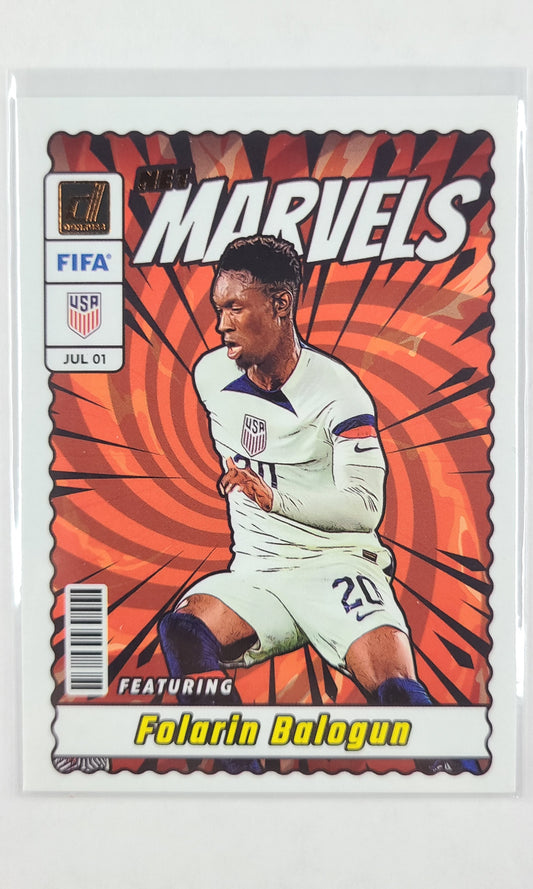 23 Panini Donruss Soccer (Net Marvels) - #9 Folarin Balogun