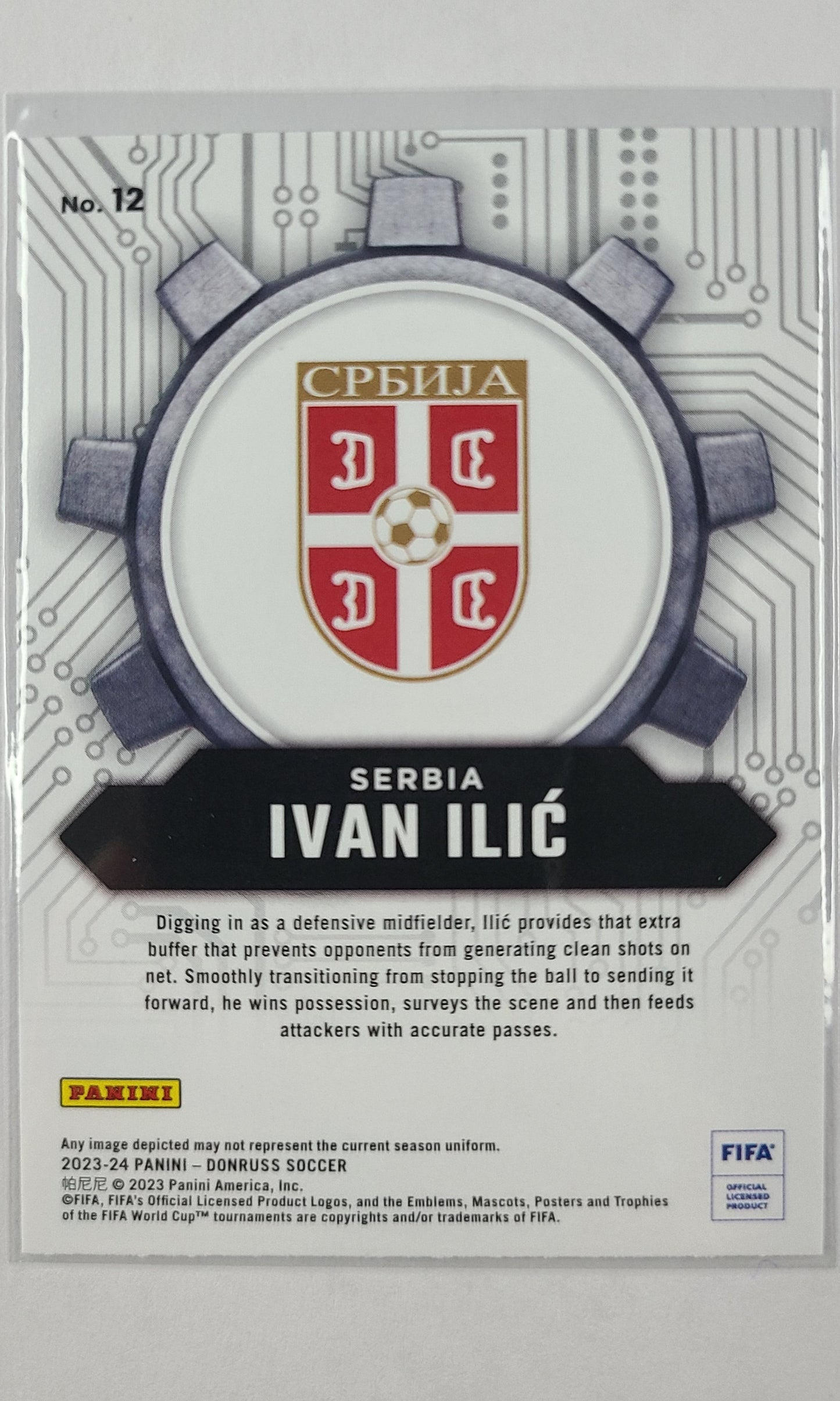 23 Panini Donruss Soccer (Craftsman) - #12 Ivan Ilic