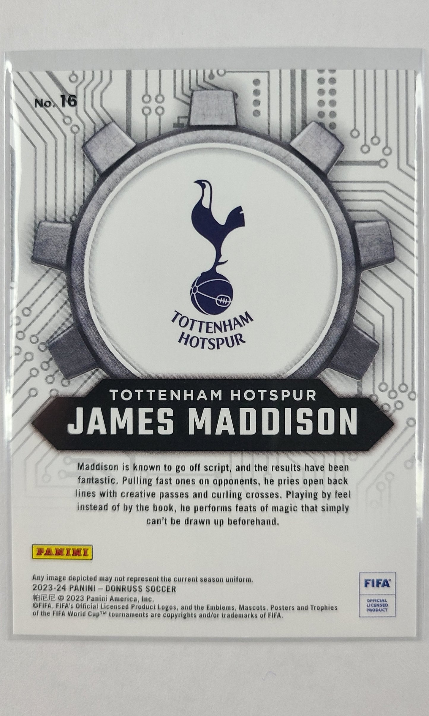 23 Panini Donruss Soccer (Craftsman) - #16 James Maddison