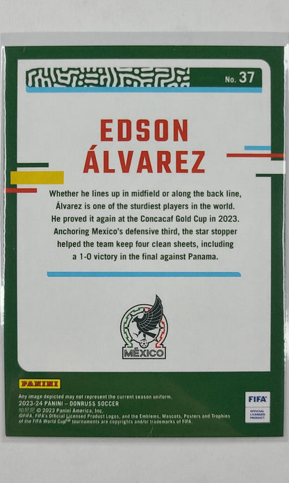 23 Panini Donruss Soccer - #37 Edson Alvarez (Cubic)