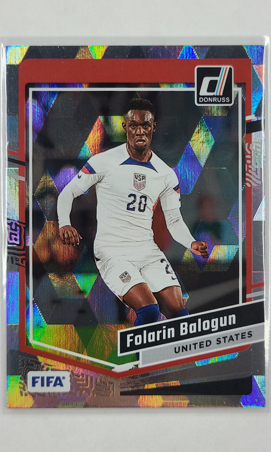 23 Panini Donruss Soccer - #63 Folarin Balogun (Cubic)