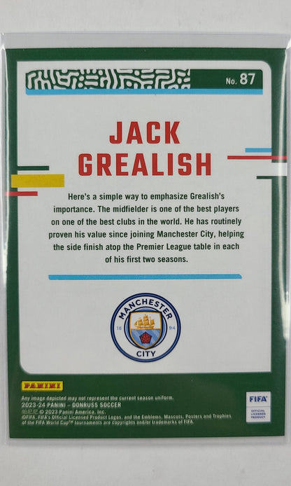 23 Panini Donruss Soccer - #87 Jack Grealish (Cubic)