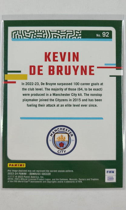 23 Panini Donruss Soccer - #92 Kevin De Bruyne