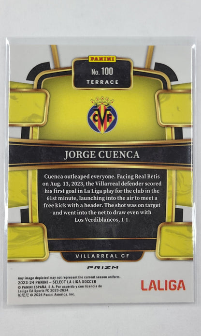 23 Panini Select Soccer - #100 Jorge Cuenca (Purple Mojo)