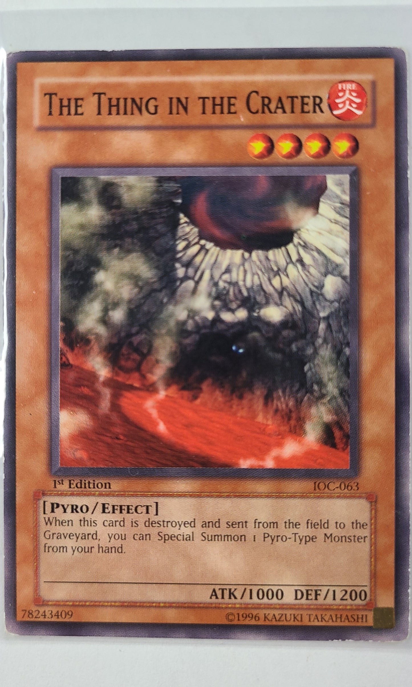 Yu-Gi-Oh! - #063 The Thing In The Crater (1st Edition)