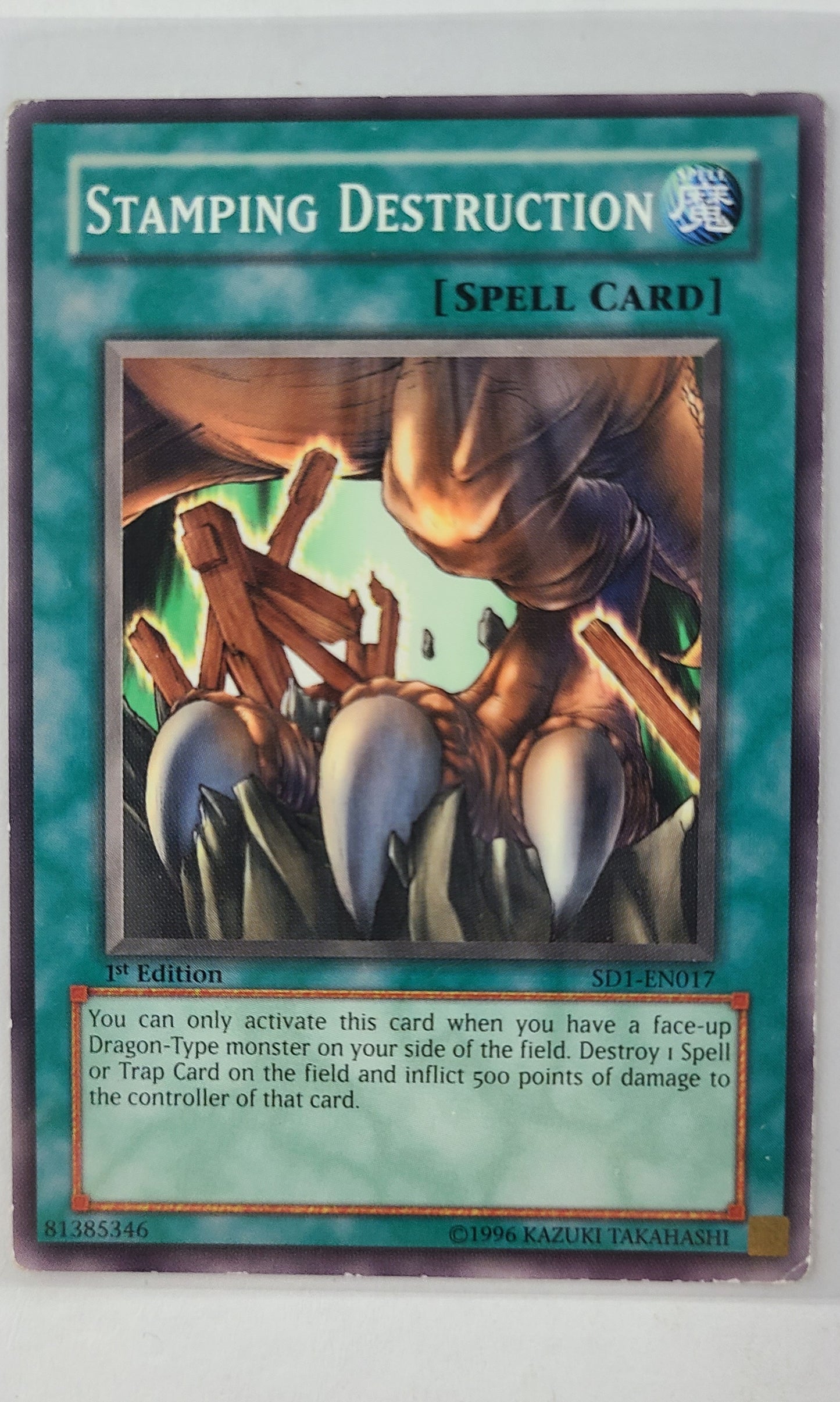 Yu-Gi-Oh! - #EN017 Stamping Destruction (1st Edition)