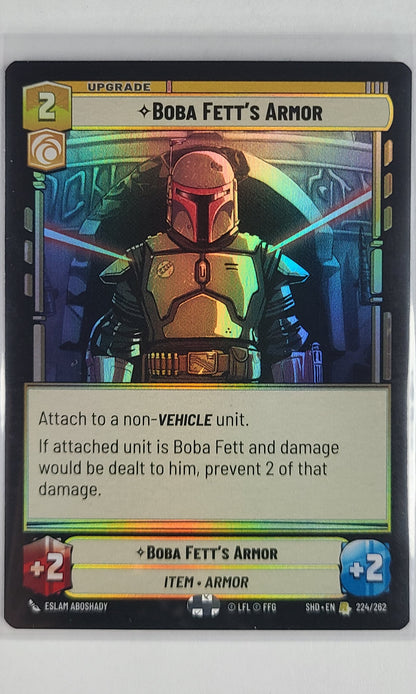 Star Wars Unlimited - #224 Boba Fett's Armor (Foil)