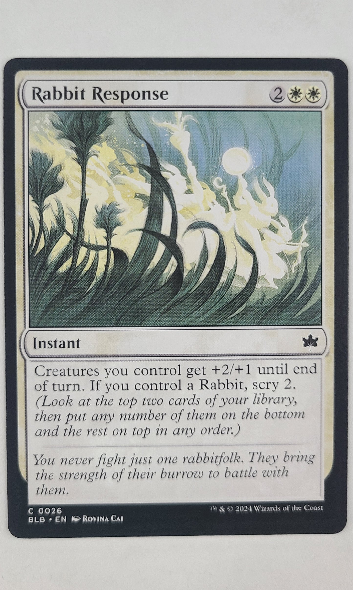 Magic The Gathering - #26 Rabbit Response