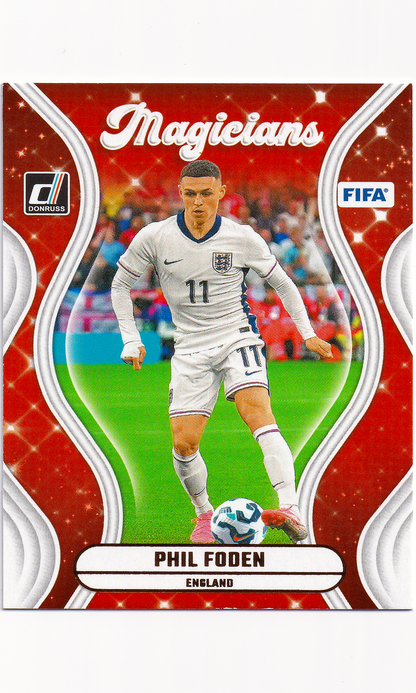 24 Panini Donruss Soccer - #12 Phil Foden (Magicians)
