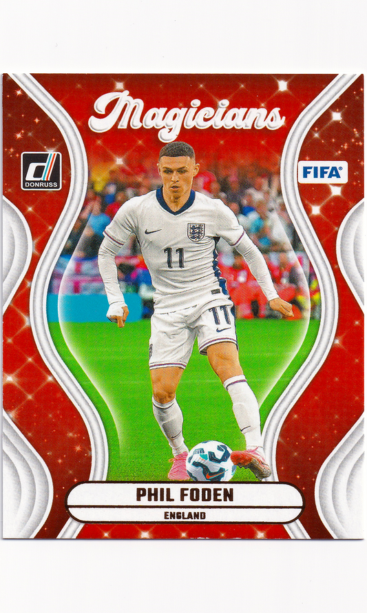 24 Panini Donruss Soccer - #12 Phil Foden (Magicians)