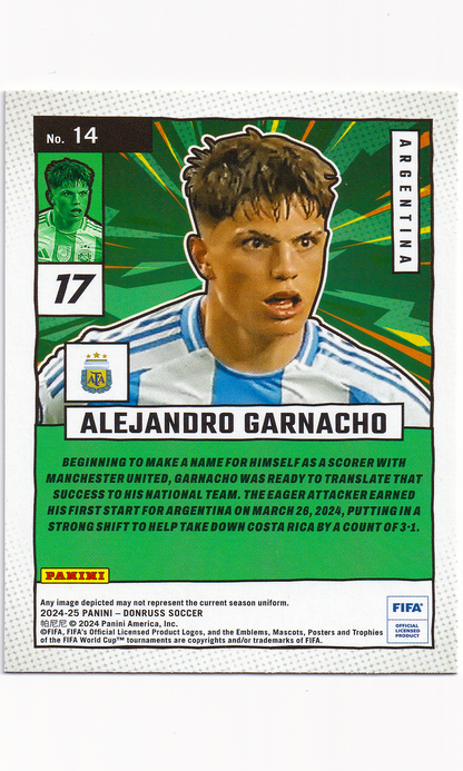 24 Panini Donruss Soccer - #14 Alejandro Garnacho (Net Marvels)