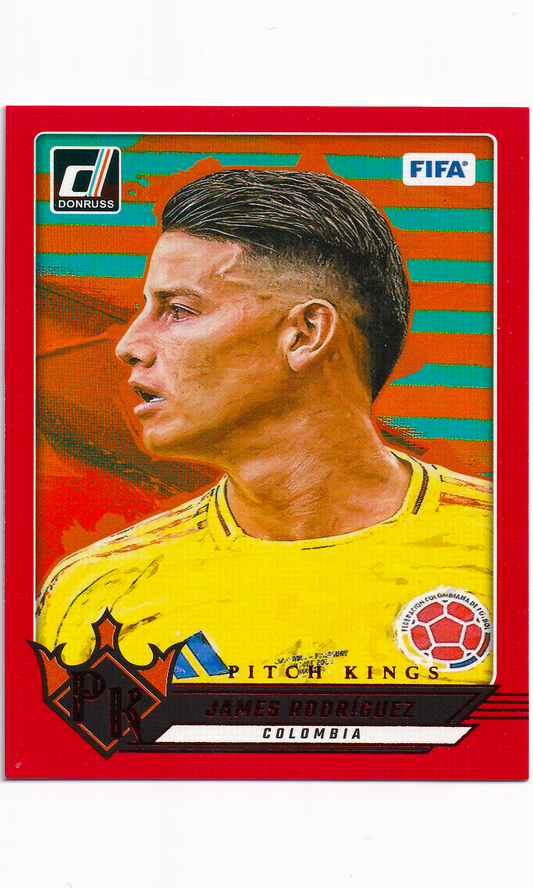24 Panini Donruss Soccer - #5 James Rodriguez (Red - Pitch Kings)