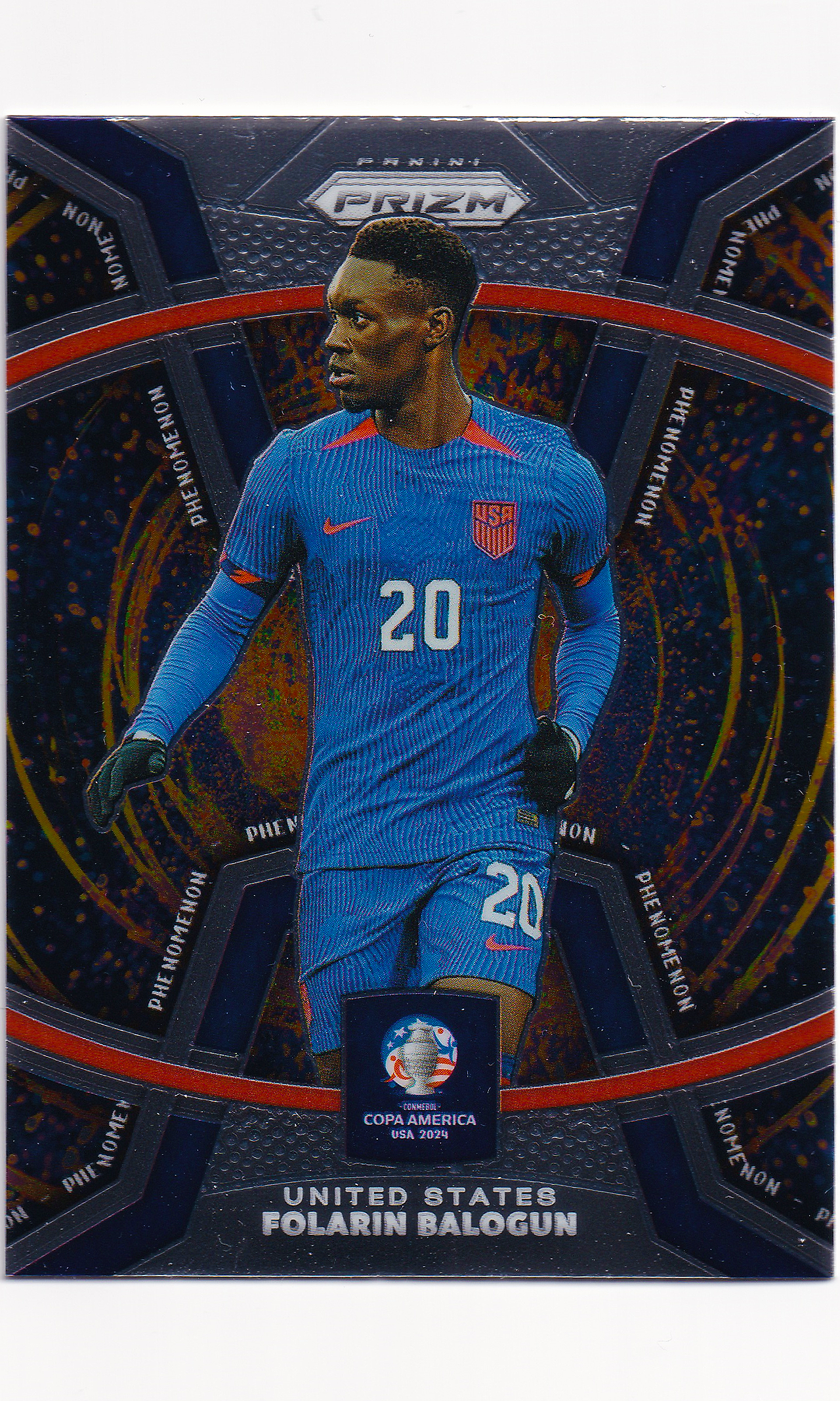 24 Panini Prizm Copa America Soccer - #33 Folarin Balogun (Phenomenon)