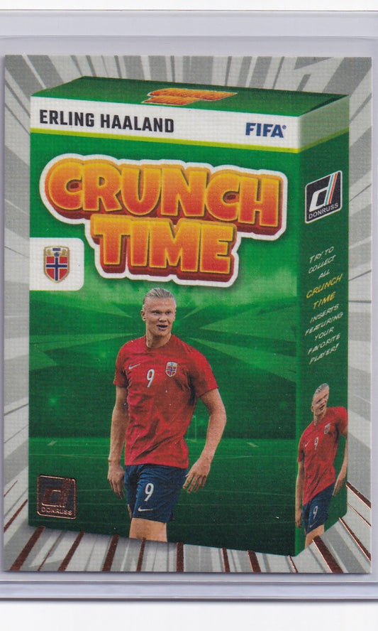 23 Panini Donruss Soccer (Crunch Time) - #22 Erling Haaland