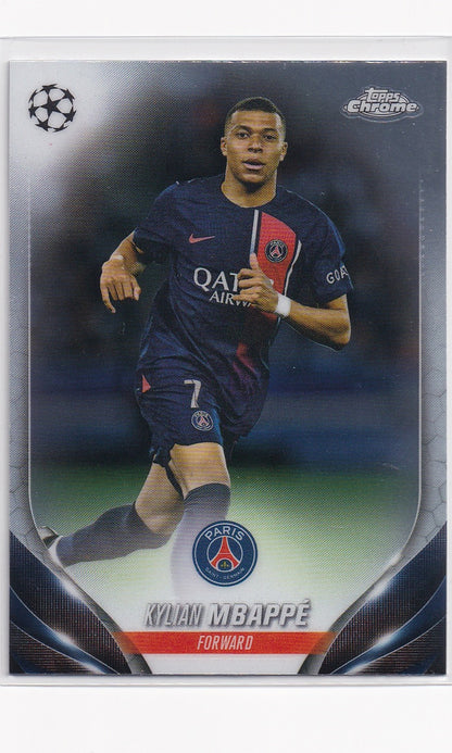 23 Topps Chrome Soccer - #21 Kylian Mbappe