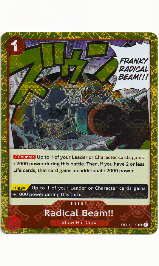 One Piece - #01-029 Radical Beam!! (Jolly Roger Foil)