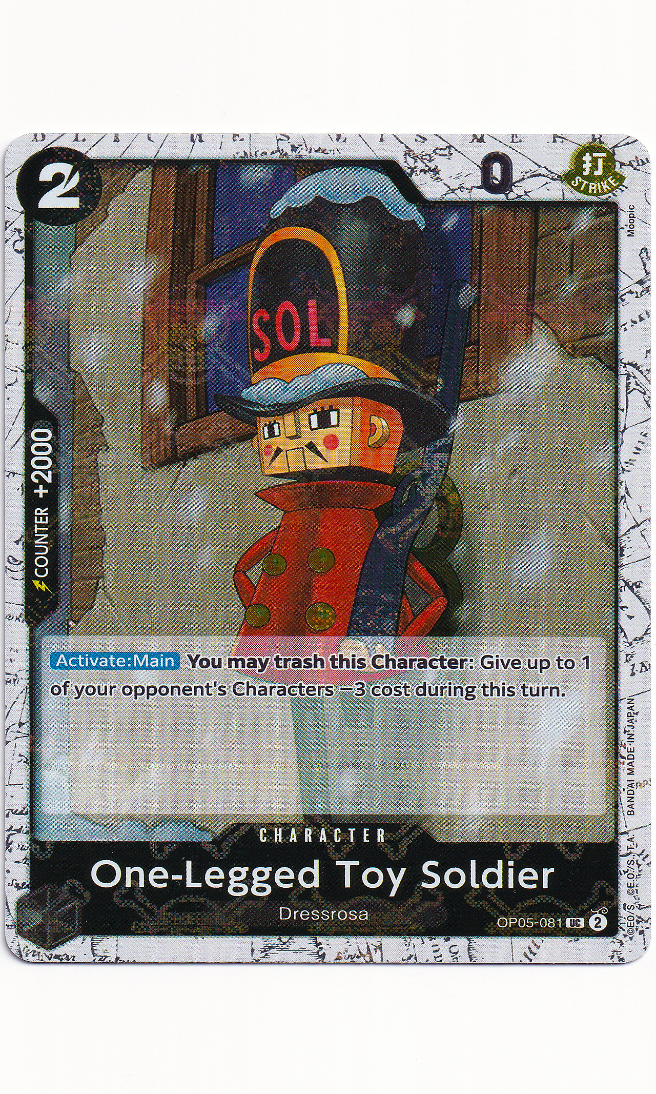 One Piece - #05-081 One-Legged Toy Soldier (Jolly Roger Foil)